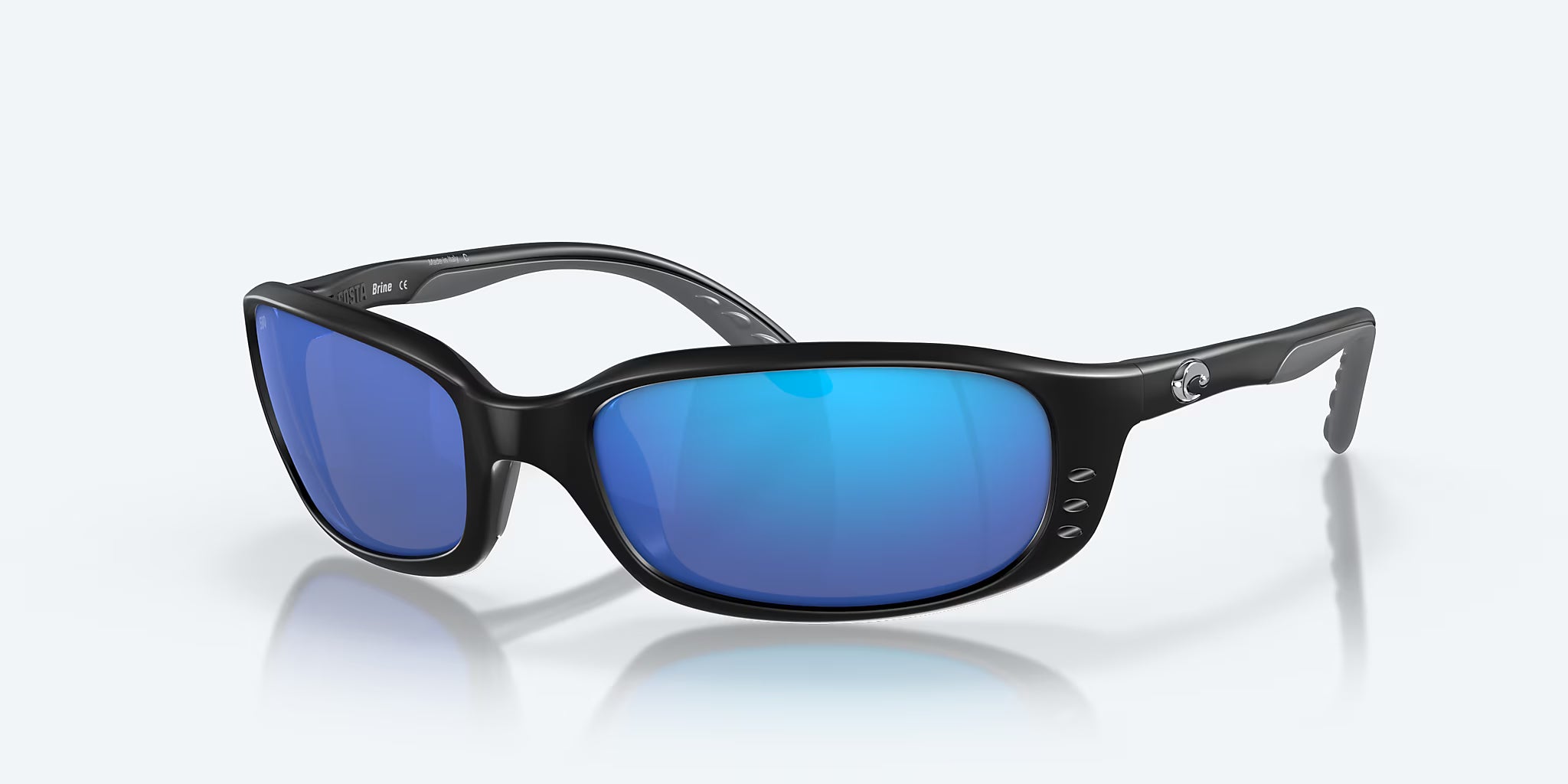 Costa Brine Matte Black Blue Mirror 580G