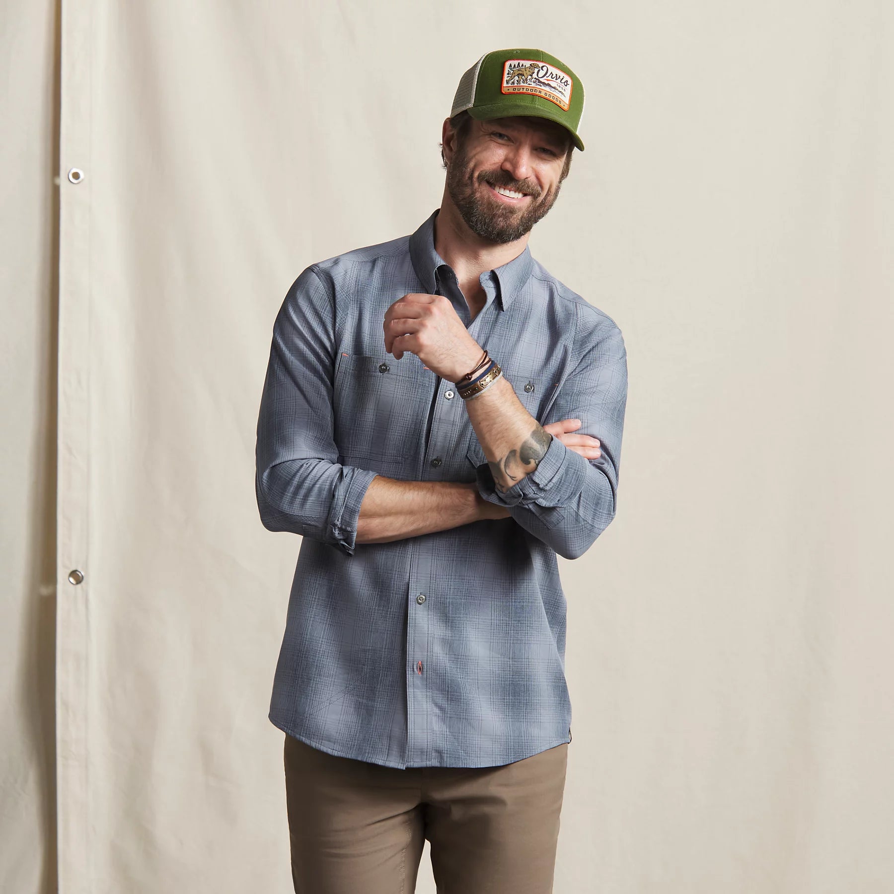 Orvis Men’s Tech Chambray Long-Sleeve Work Shirt