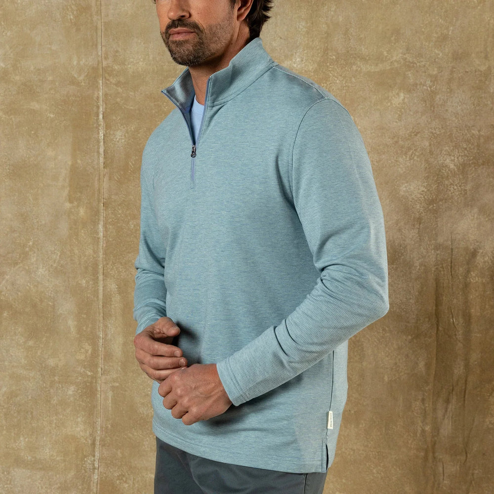 Duck Head Summerford Striped Performance 1/4 Zip Pullover