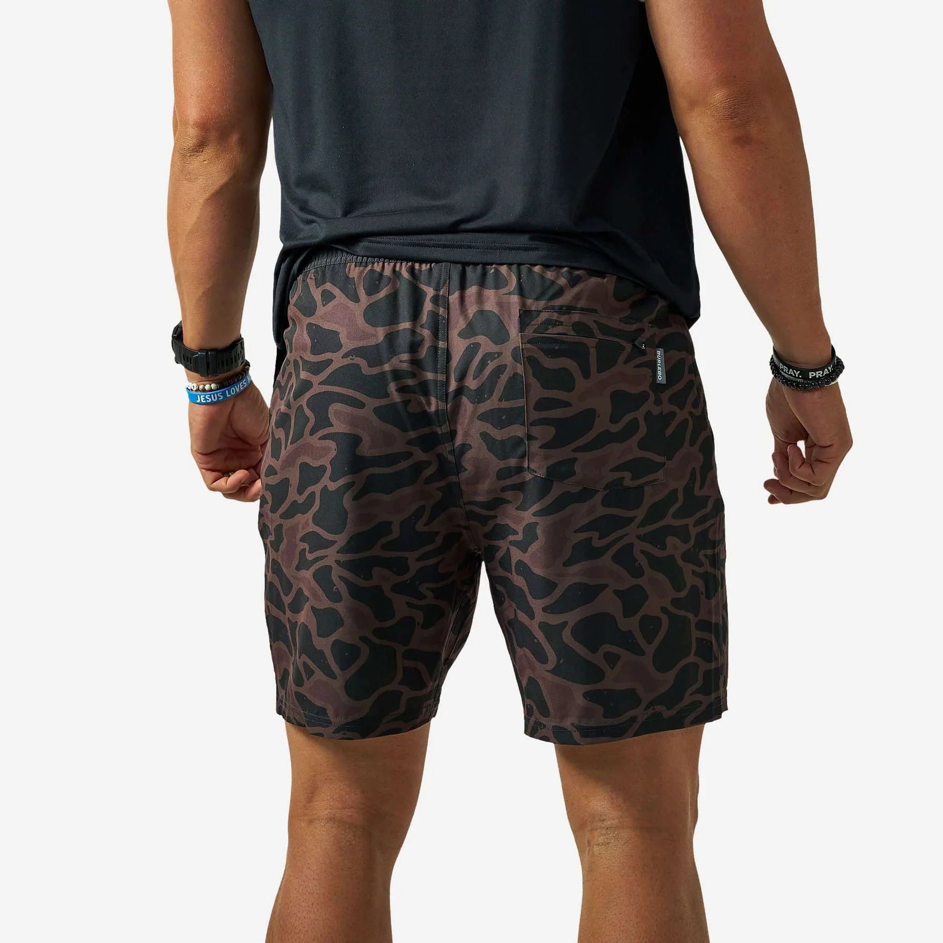 Burlebo Men Activewear Athletic Shorts 7"