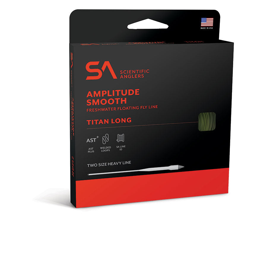 SA Amplitude Smooth Titan Long Freshwater Floating Fly Line Sage/Moss/Dk Olive
