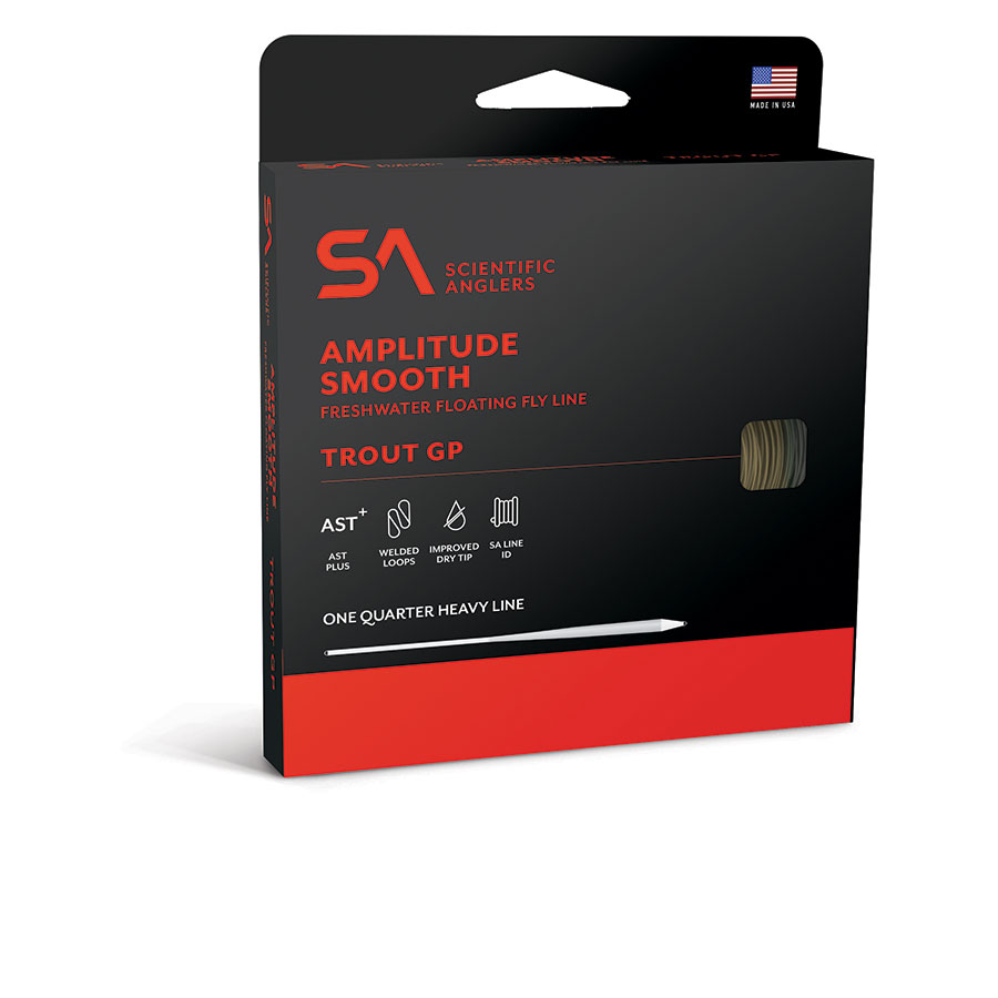 SA Amplitude Smooth Trout GP Freshwater Floating Fly Line Butter/Sage/Willow