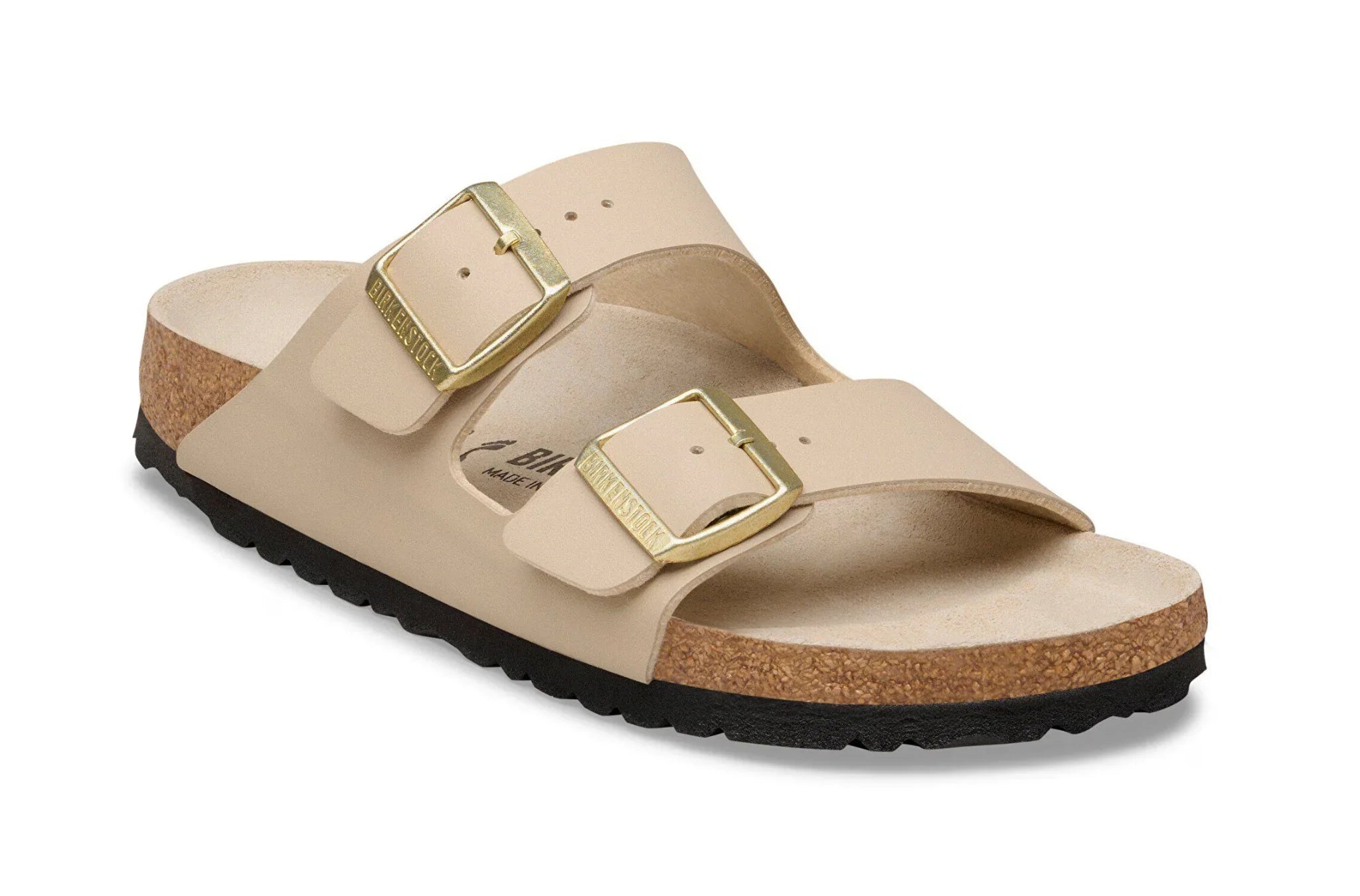 Birkenstock Arizona Birko-Flor Classic Comfort Footwear- Beige