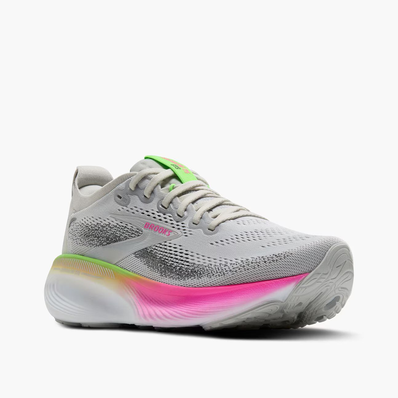 Brooks Women's Adrenaline GTS 25 Running Sneakers Shoe- Gray and Pink