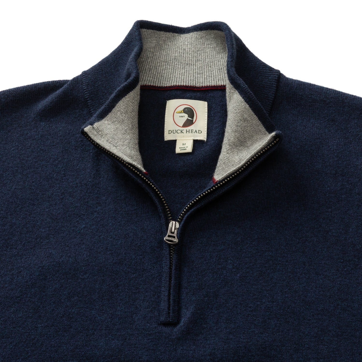 Duck Head Ridley Cotton Cashmere 1/4 Zip Sweater