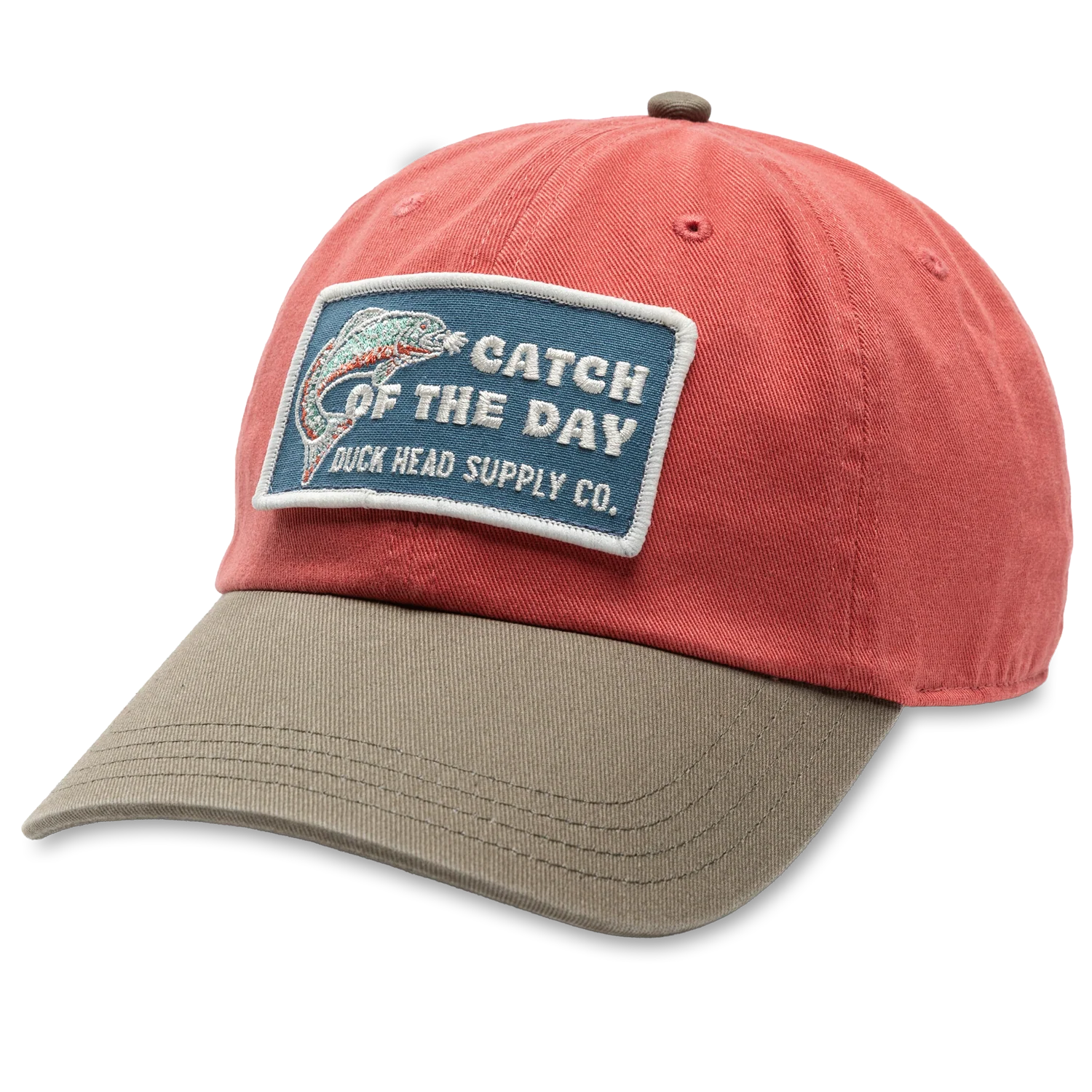 Duck Head Catch Of The Day Patch Cotton Twill Hat