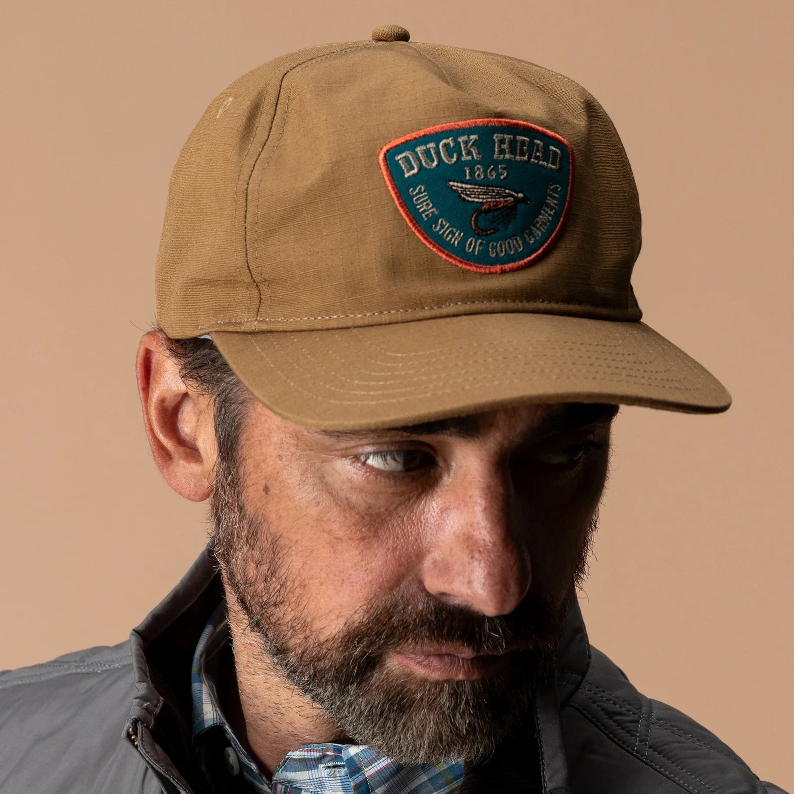Duck Head Fly Lure Ripstop Unstructured 5-Panel Hat