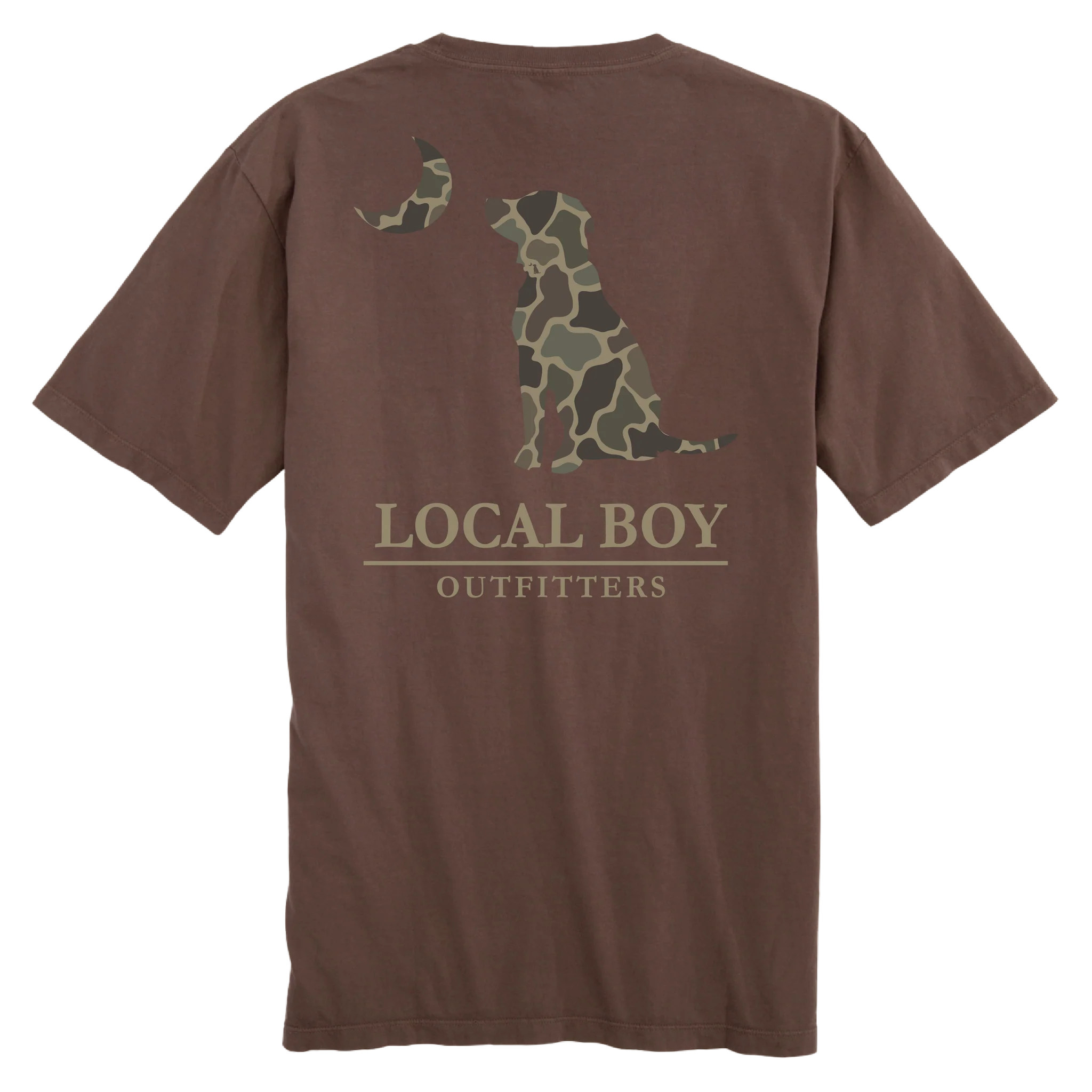 Local Boy Brush Camo Dog & Moon T-Shirt