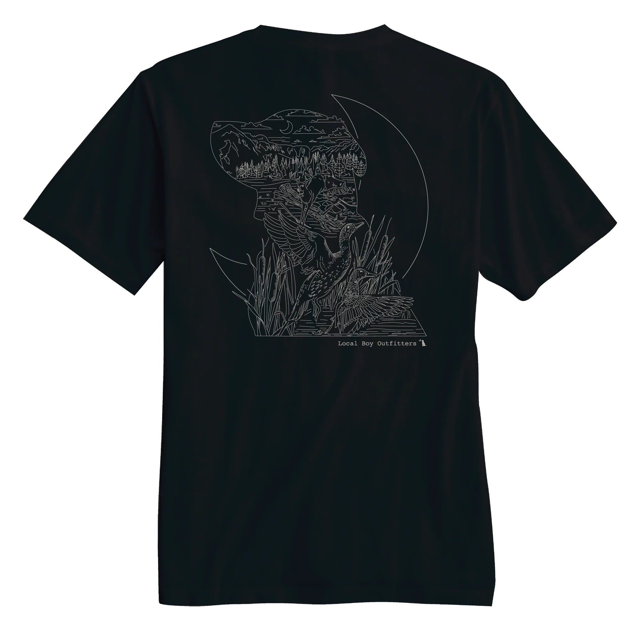 Local Boy Landscape Lines T-Shirt