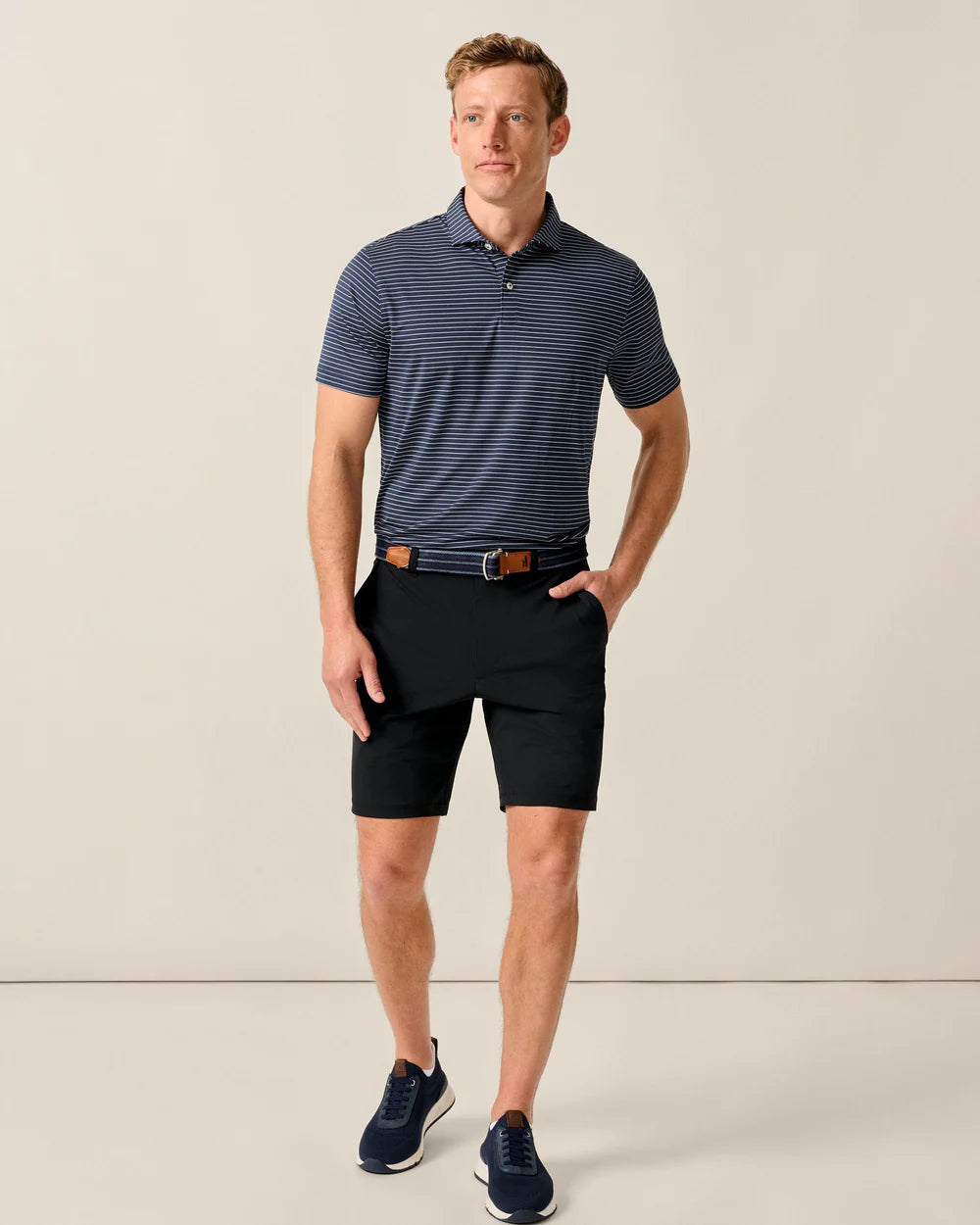 Johnnie-O Men Fusion Knit 9 Performance Pull-On Short