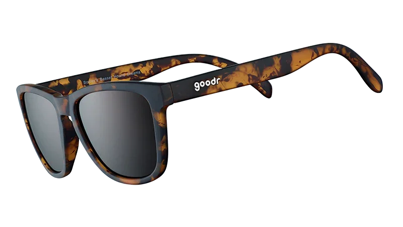 Goodr Basset Hound Dreams Polarized Sunglasses- Camo Brown Black Frame and Lense