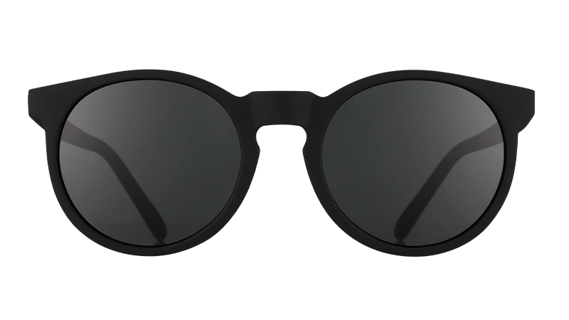 Goodr Black Obsidian Polarized UV400 Sunglasses- Black