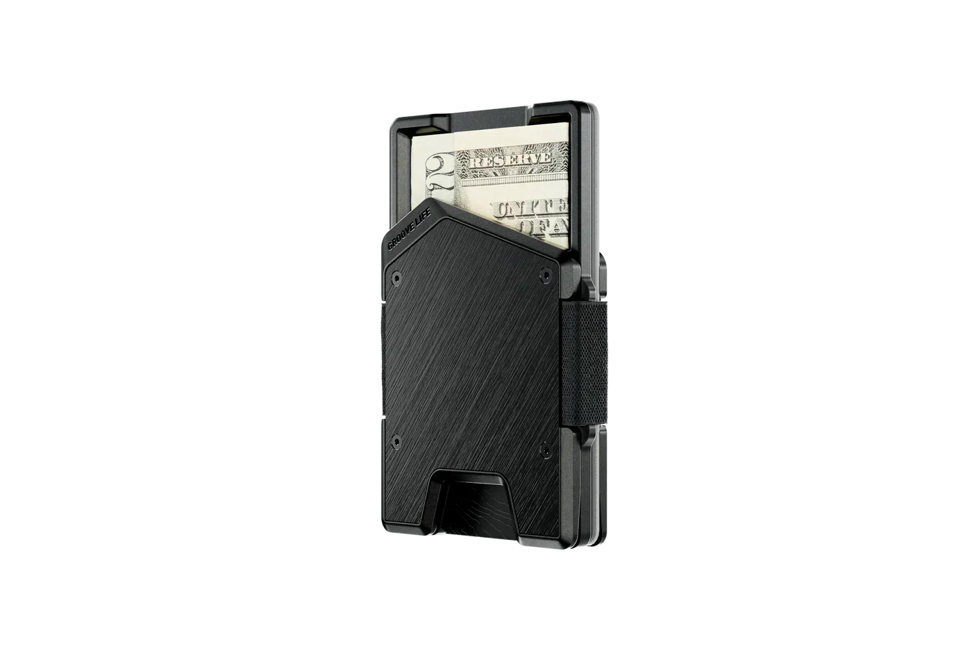 Groove Life Aluminum Slim RFID‑Blocking Wallet- Black