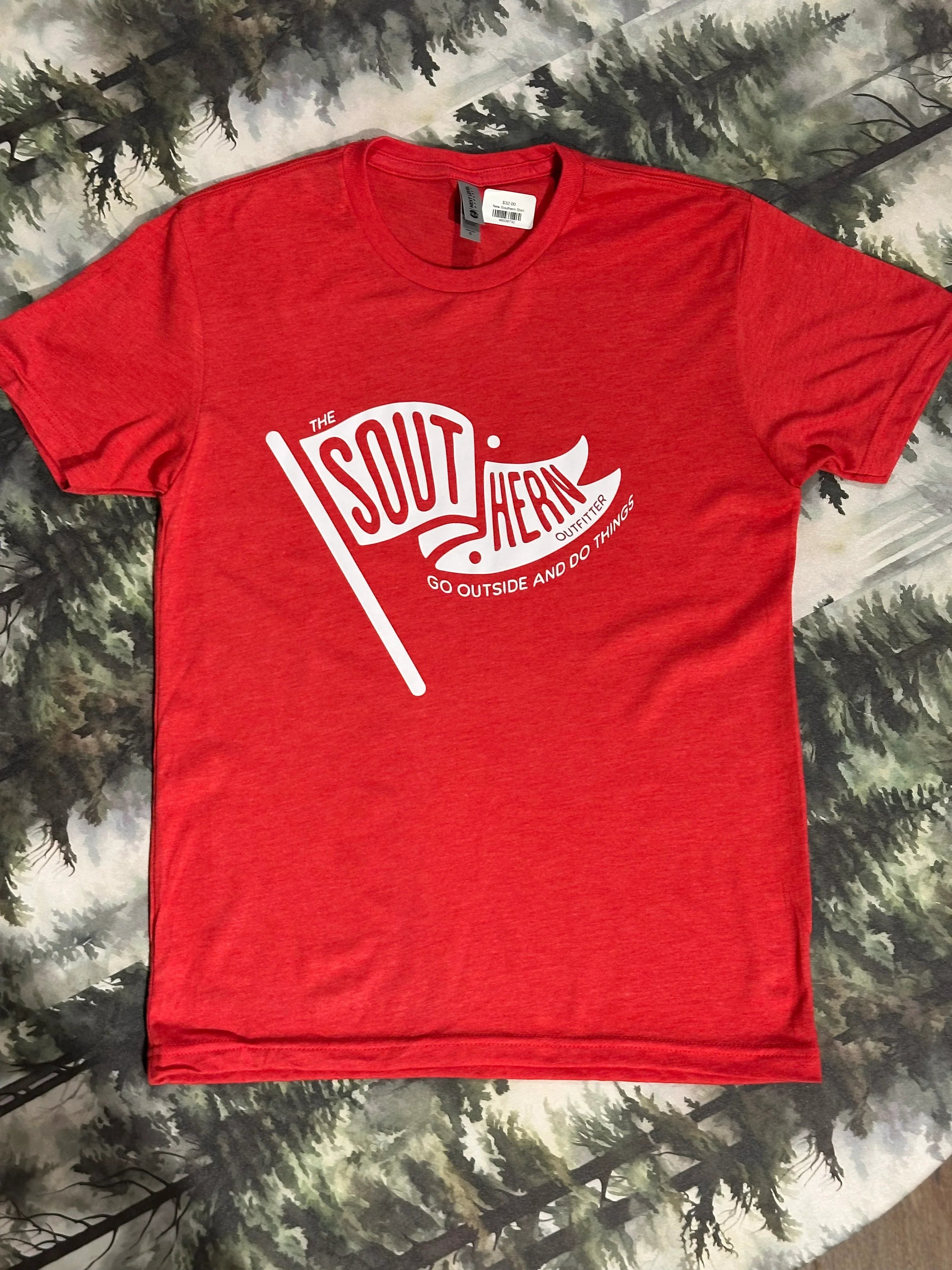 The Southern Outfitter Unisex Flag Performance Comfort Shirt- Red