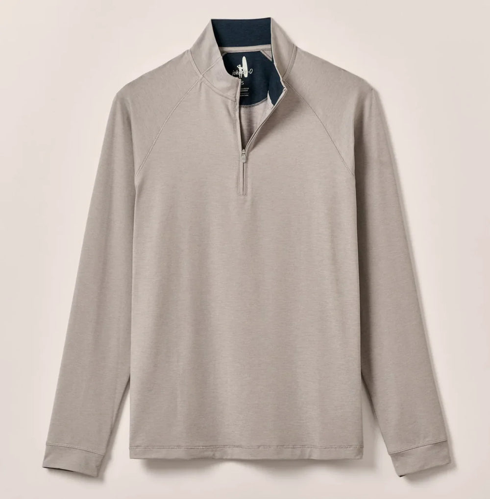 Johnnie O Men Freeborn Performance 1/4 Zip Pullover Shirt- Gray