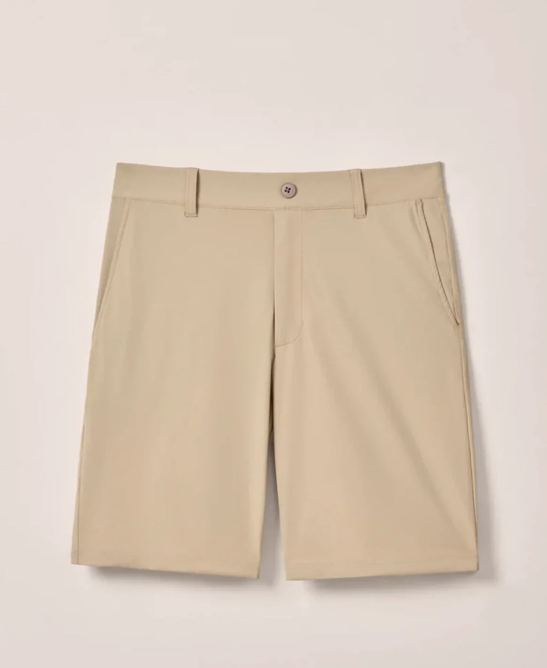 Johnnie O Men Fusion Knit Performance Comfort Pull-On Short-Beige
