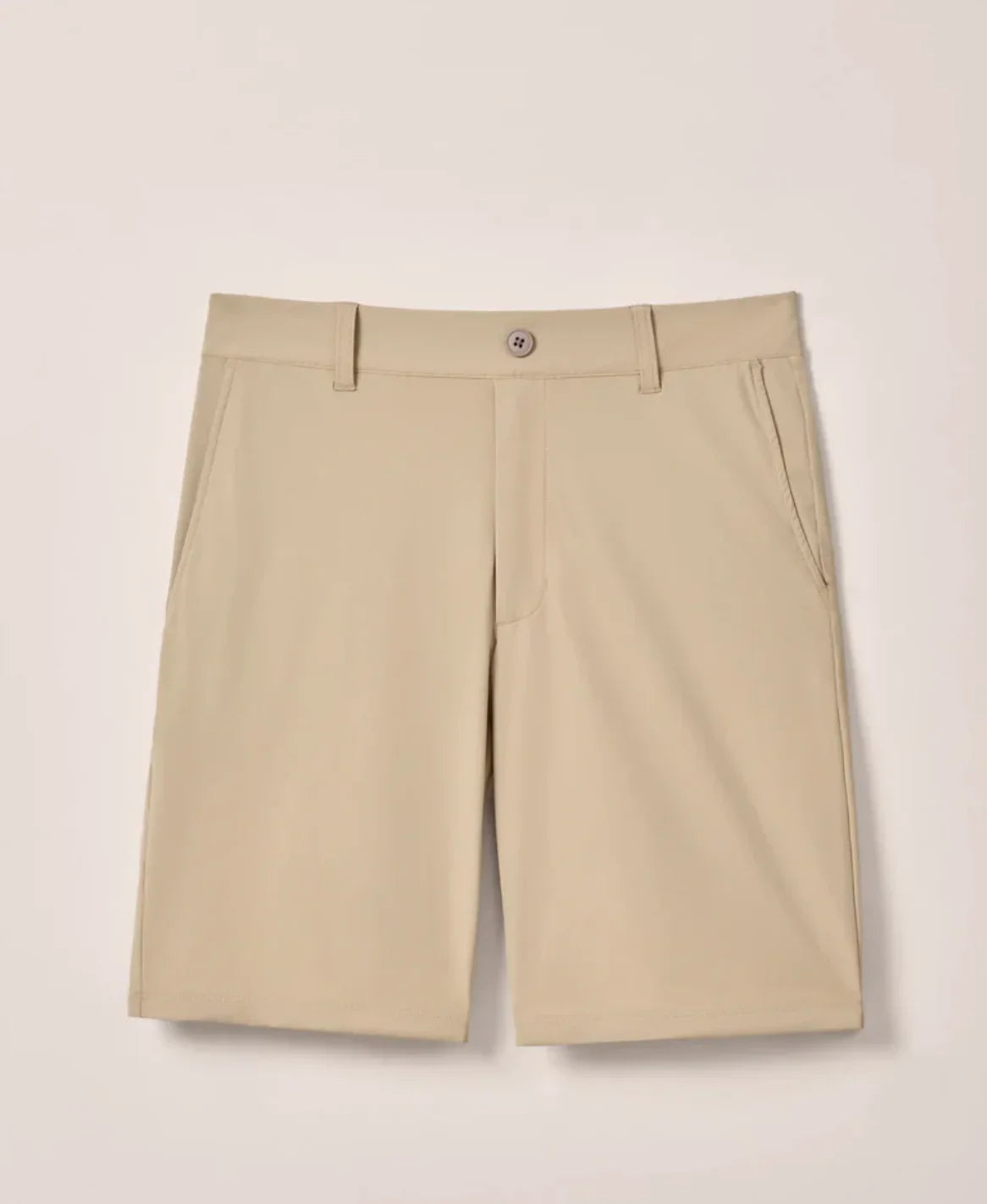 Johnnie O Men Fusion Knit Performance Comfort Pull-On Short-Beige