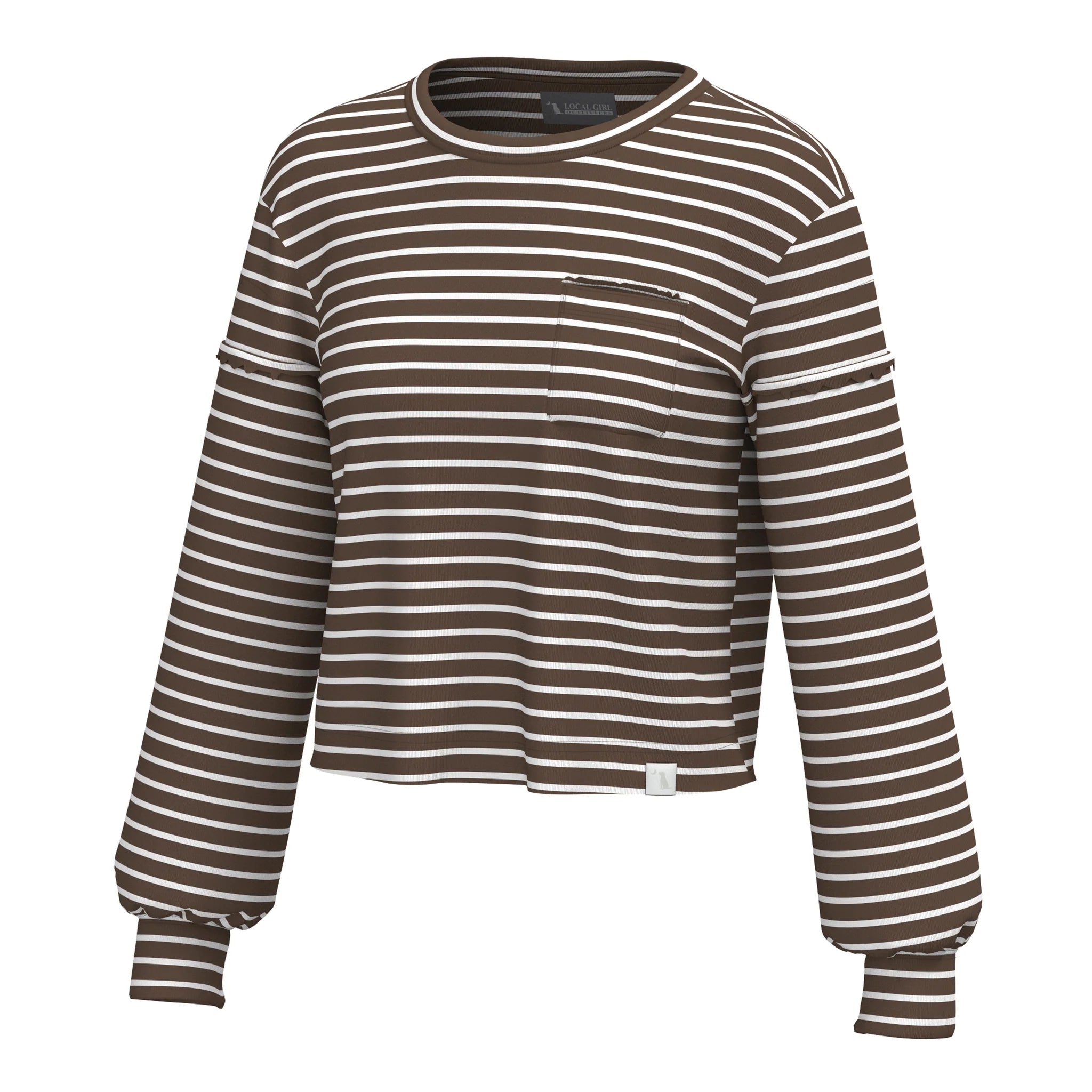 Local Girl Revive Crewneck Camo Long Sleeve Sweatshirt