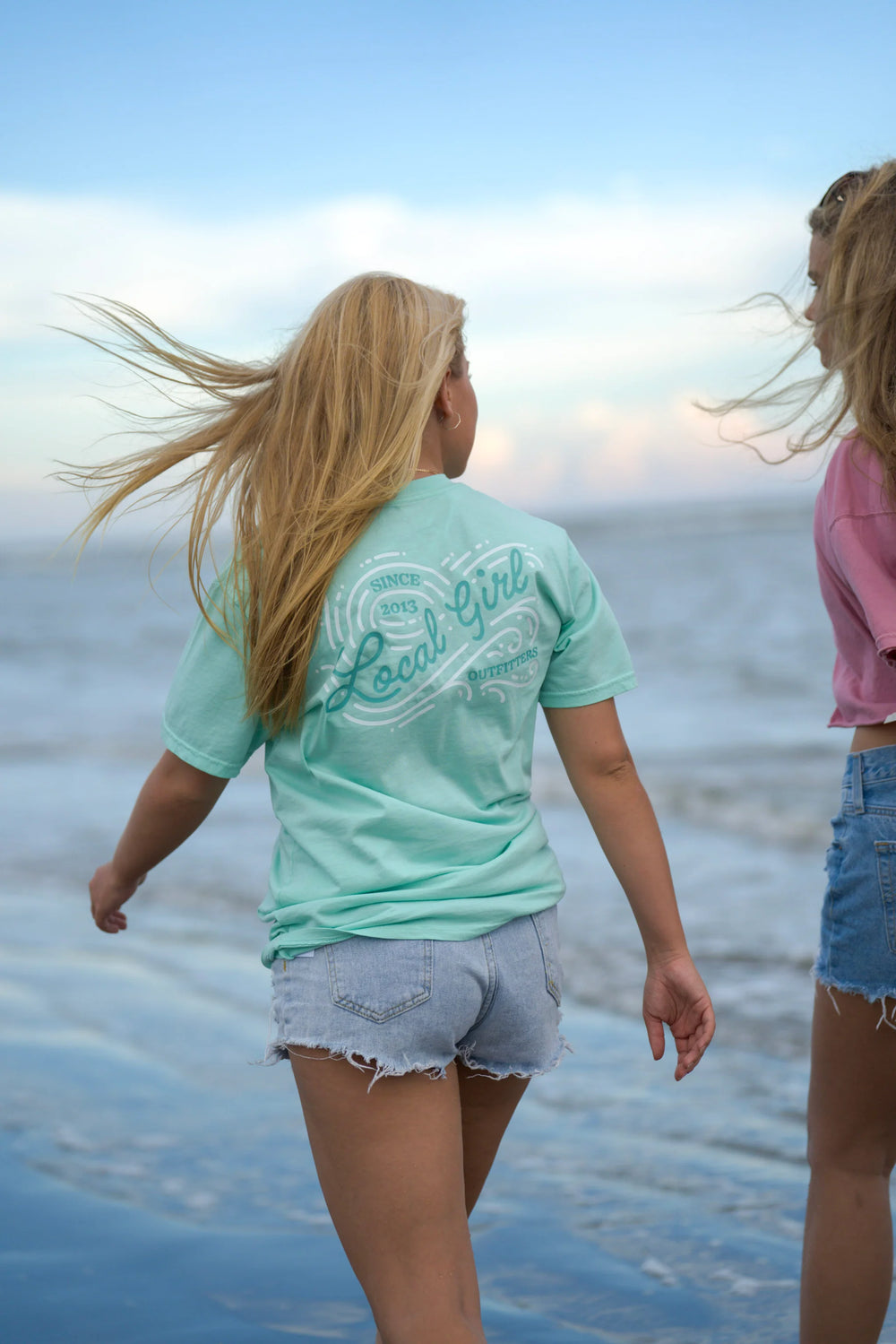 Local Girl SS Tee Ocean Wave