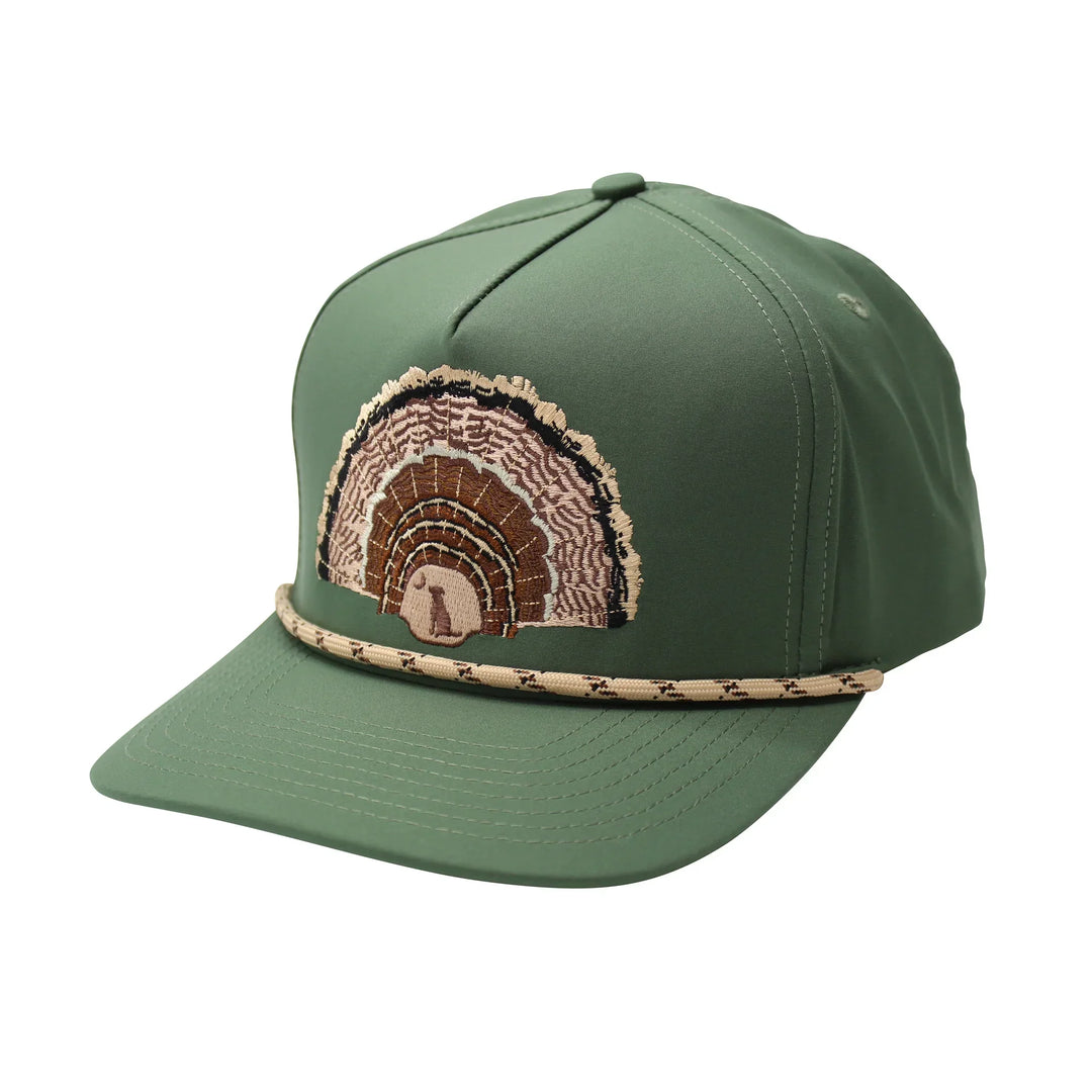 Local Boy Unisex Turkey Mount Rope Adjustable Cap- Green