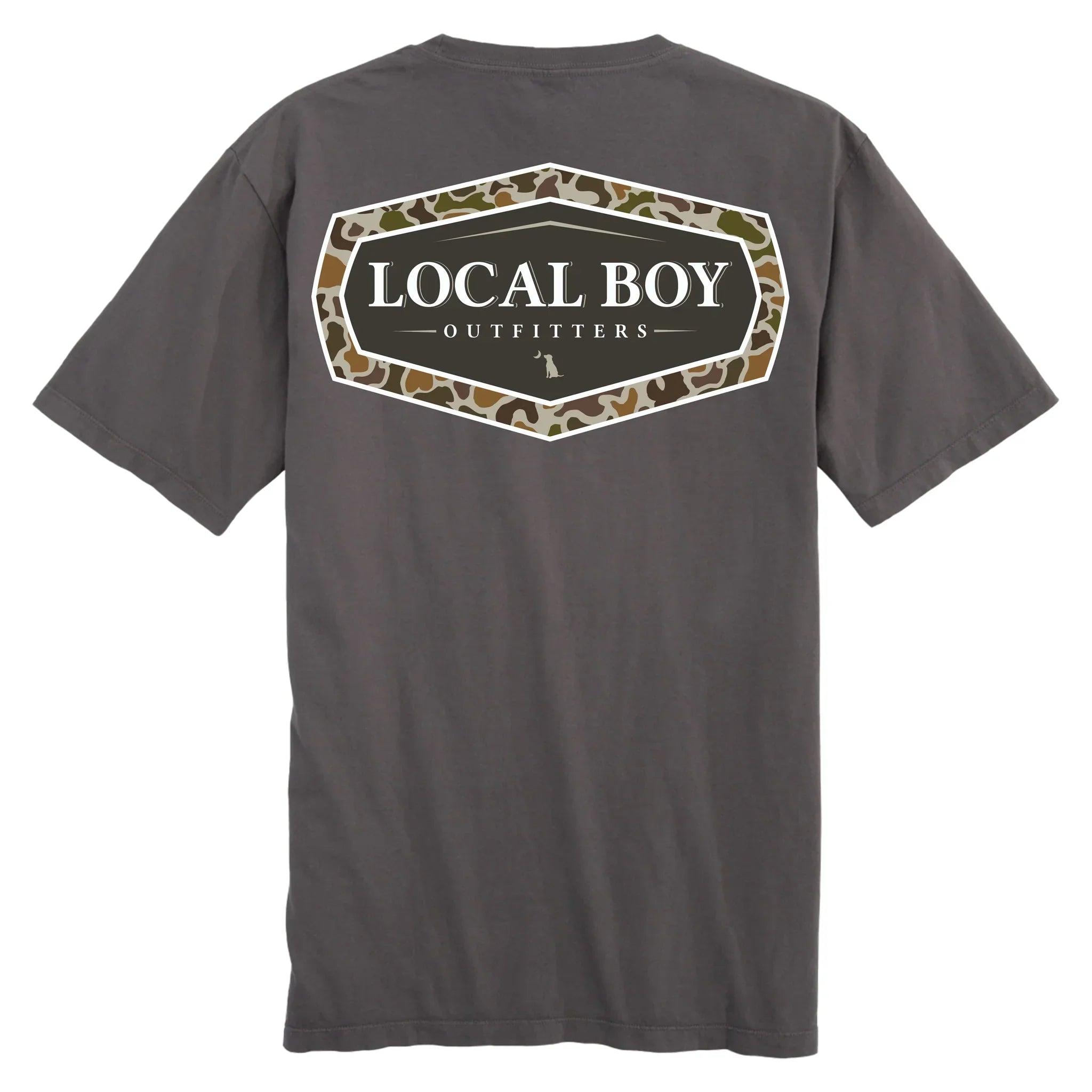 Local Boy Unisex Vintage Emblem Cotton T-Shirt- Gray