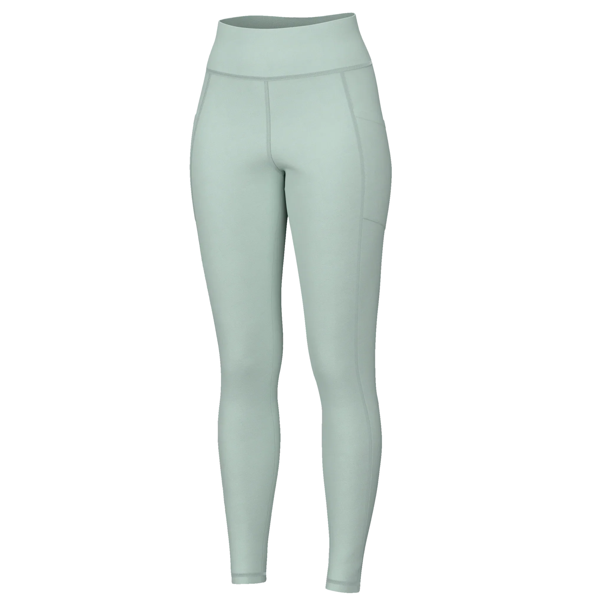 Local Girl Activewear Leggings With Pockets-Light Blue