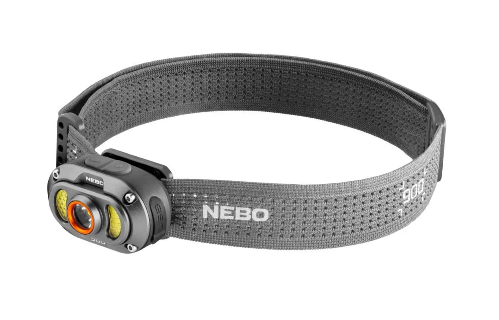 Nebo MYCRO Rechargeable LED Outdoor Headlamp and Cap Light-Gray