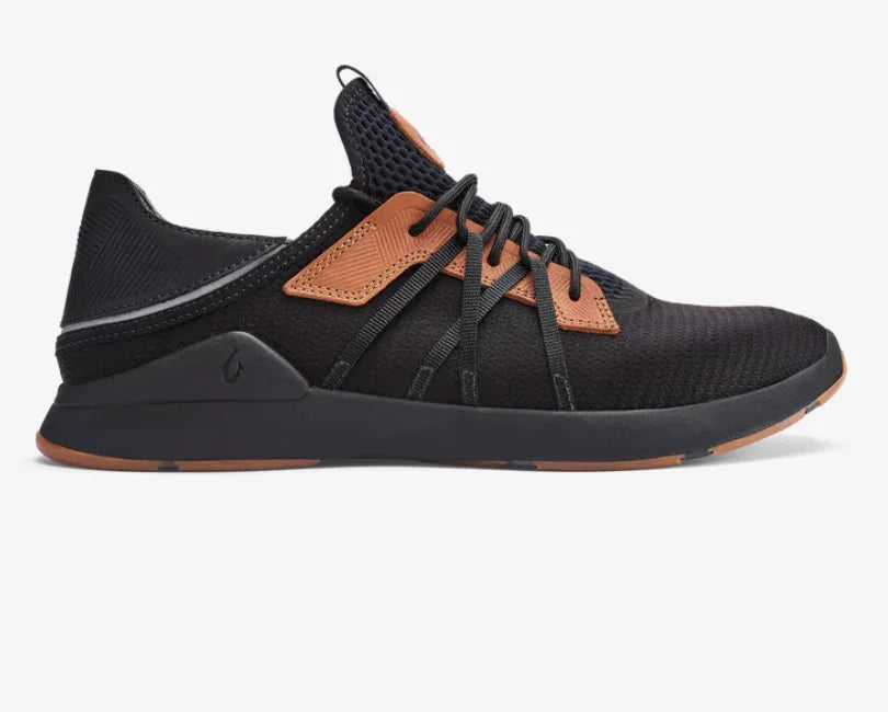 Olukai Men Mio Lī Sneakers Waterproof Outdoor Shoe-Black and Brown