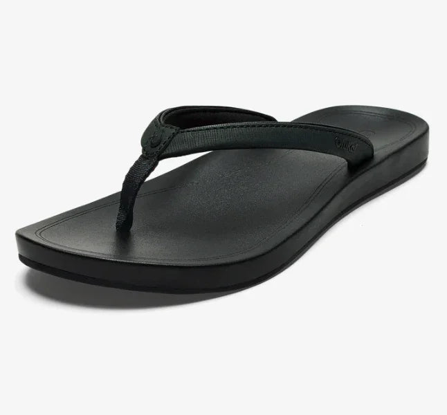 Olukai Women's Uiki Comfort Flipflop Sandal-Black