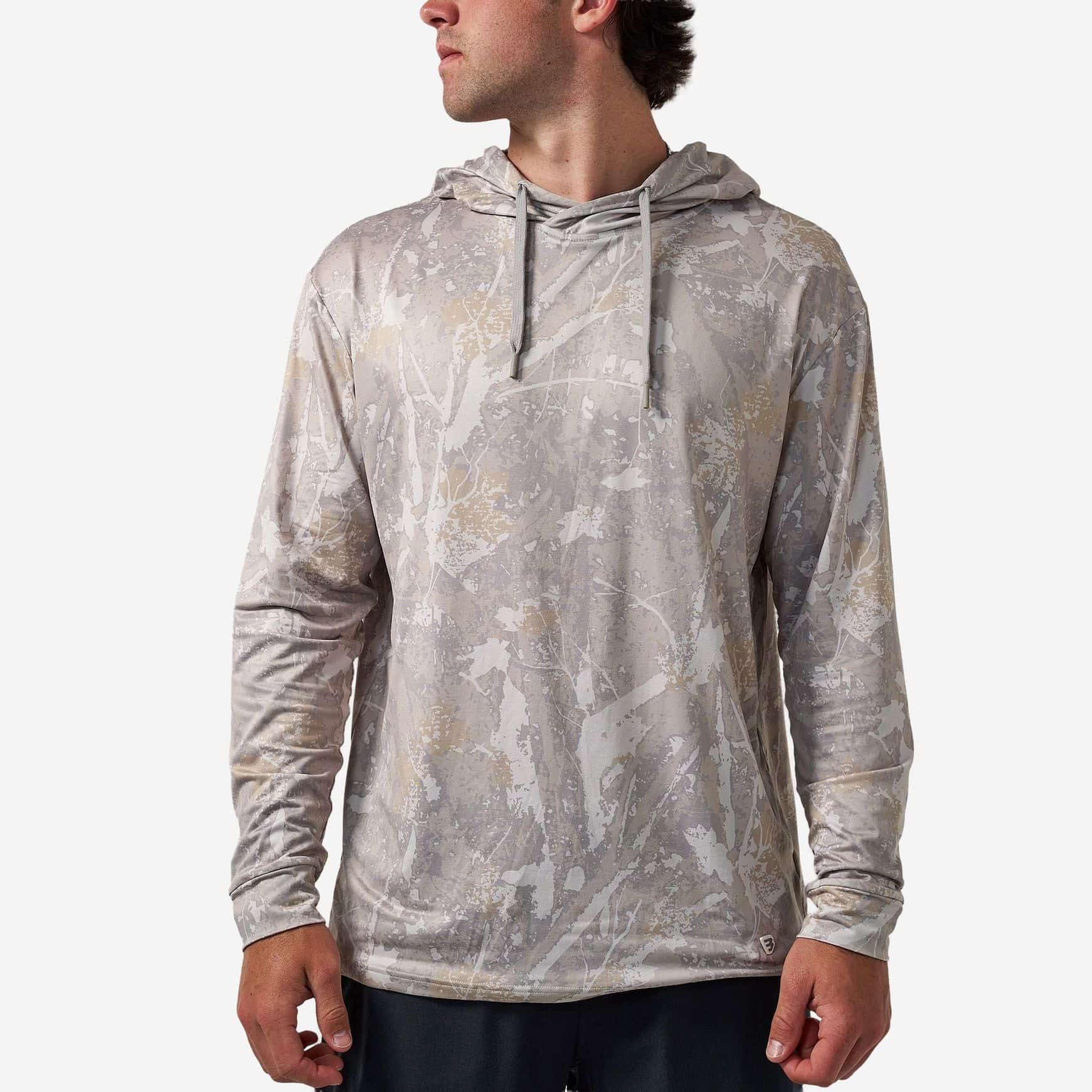 Burlebo Men Performance Camo Longsleeve Hoodie