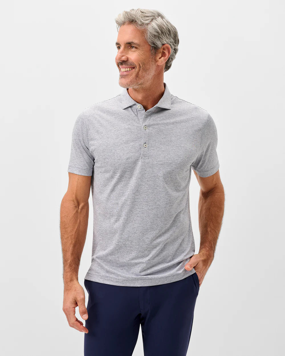 Johnnie-O Performance Jersey Polo - Lyndonn Stripe
