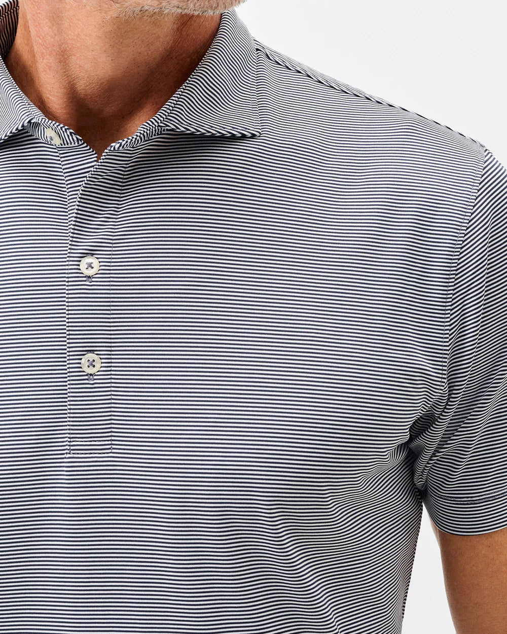 Johnnie-O Men's Performance Jersey Polo Lyndonn Stripe