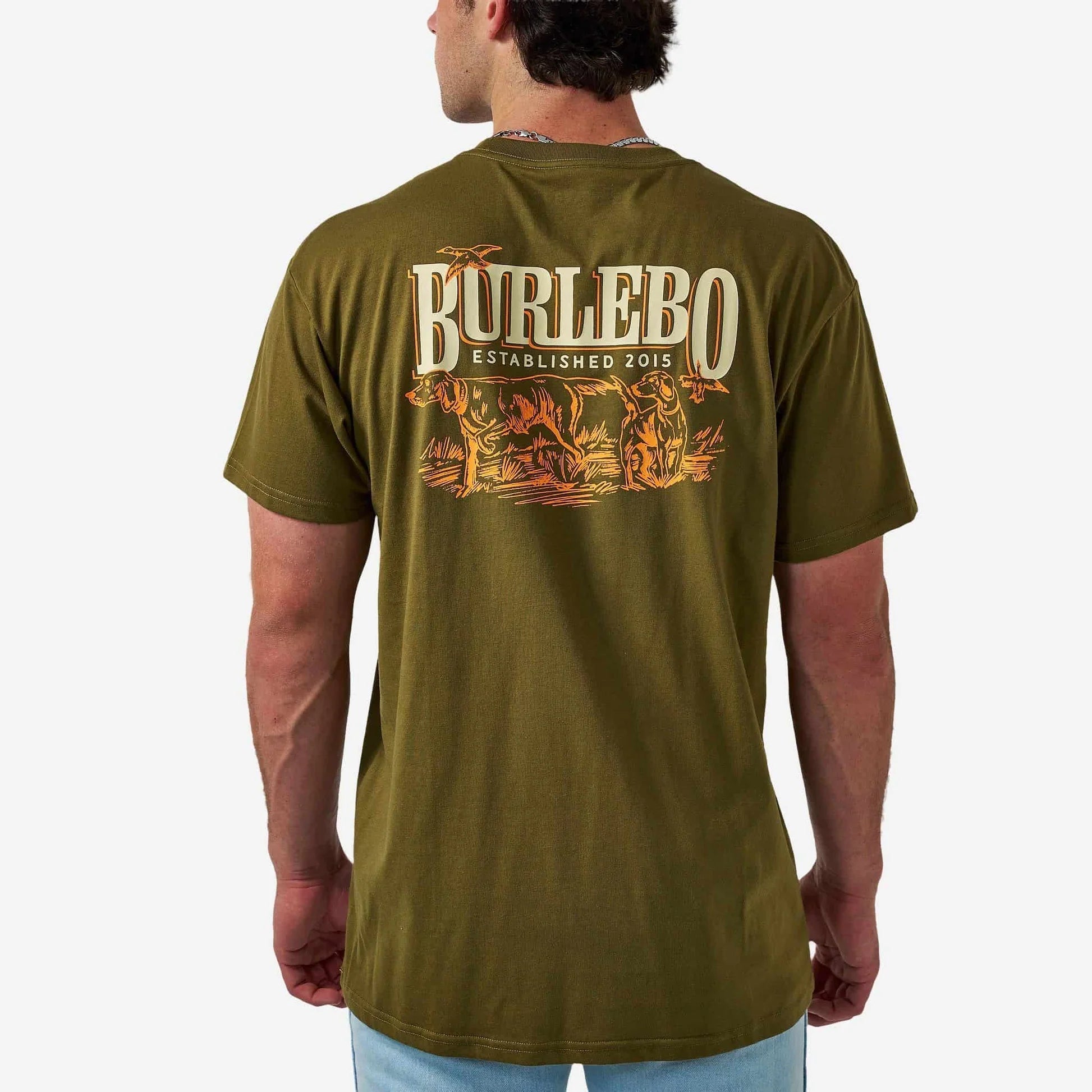 Burlebo Short Sleeve Tee - Hunting Dogs - Hunter Green