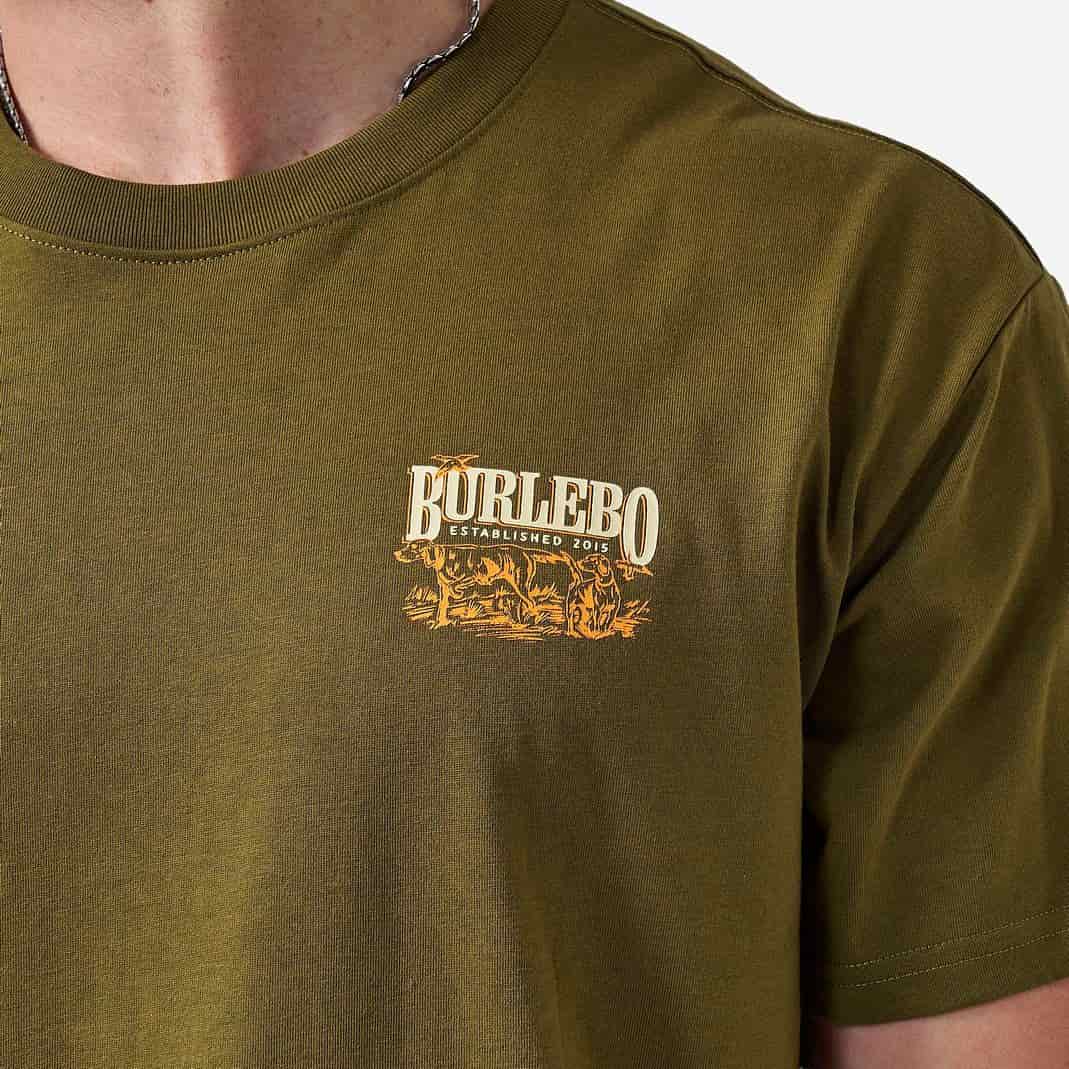 Burlebo Short Sleeve Tee - Hunting Dogs - Hunter Green