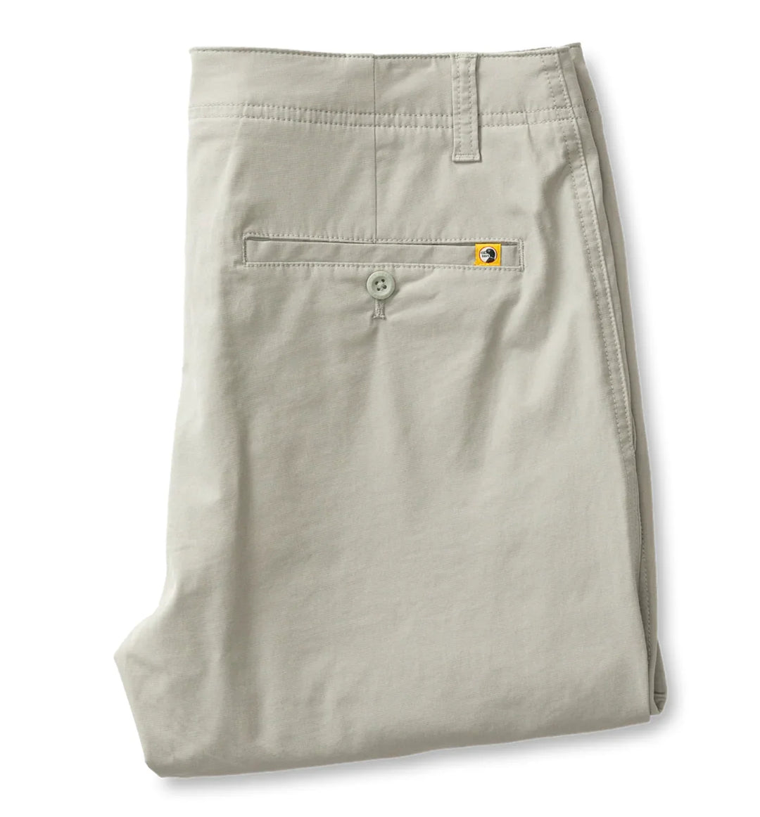 Folded Duck Head Harbor Chino beige pants with a brand logo 