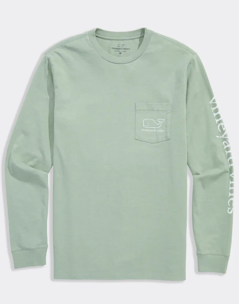 Vineyard Vines Vintage Whale Long-Sleeve Pocket Tee