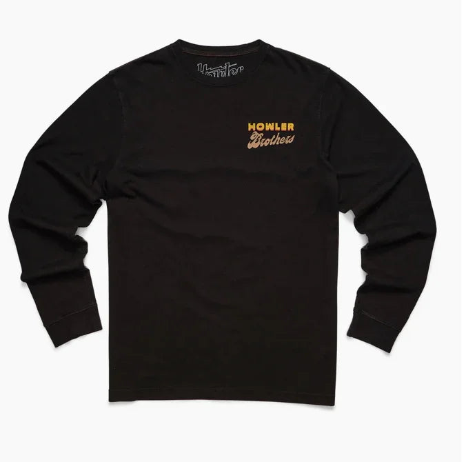 Howler Bros COTTON POCKET T-SHIRT LS OSPREY PREY : BLACK