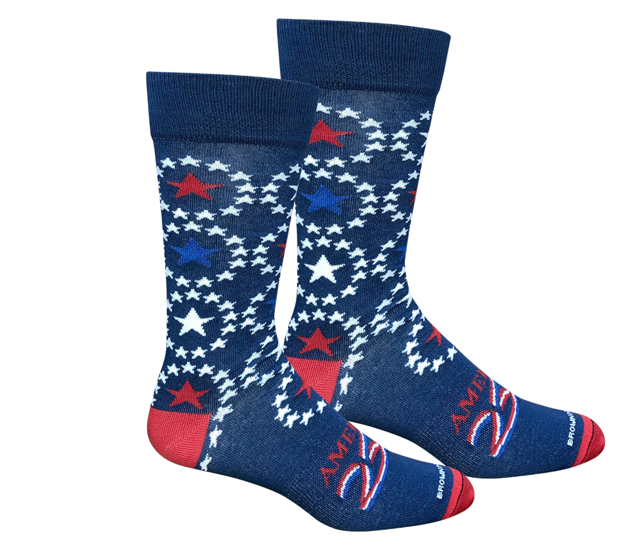 Brown Dog Socks American 250 Celebration Circle Stars