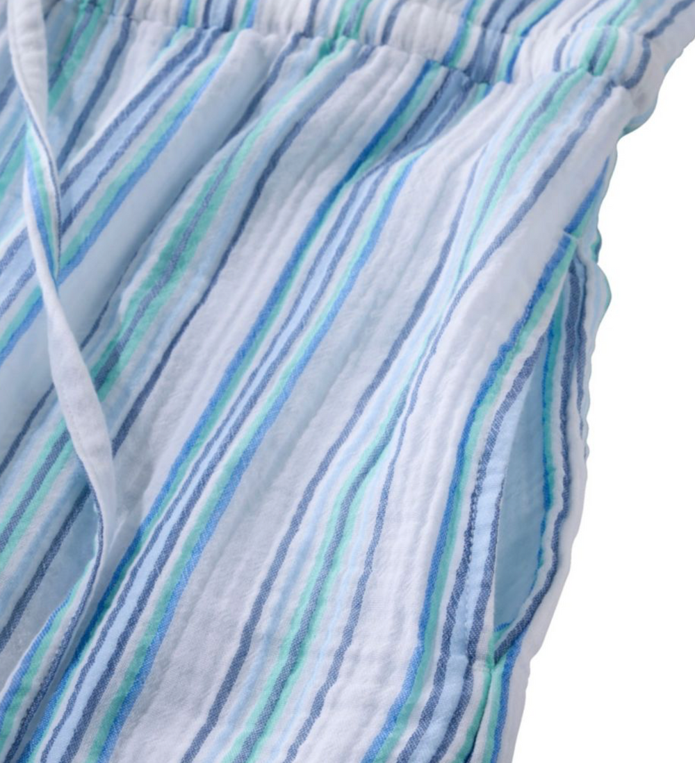 LL Bean Women's Cloud Gauze Midi Dress, Stripe