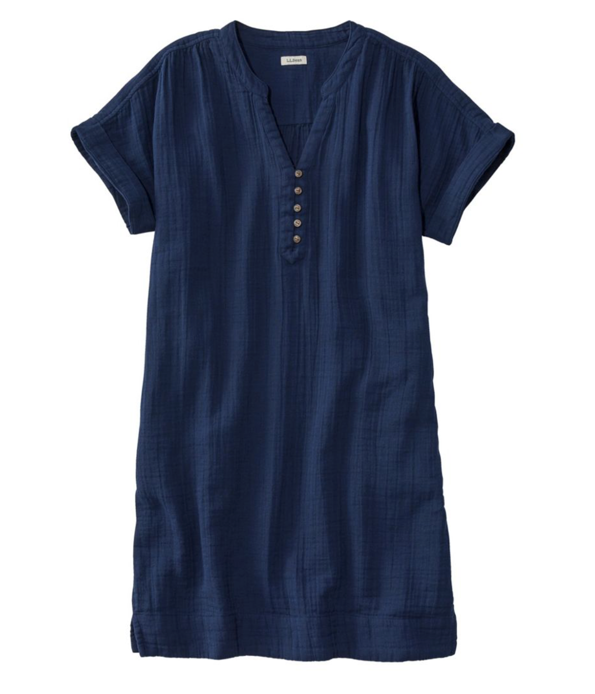 LL Bean Women's Cloud Gauze Short-Sleeve Shift Dress