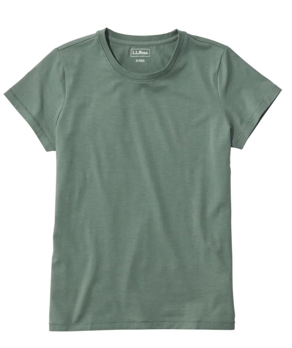 LL Bean Women's Soft Stretch Supima-Blend Tee, Crewneck Short-Sleeve