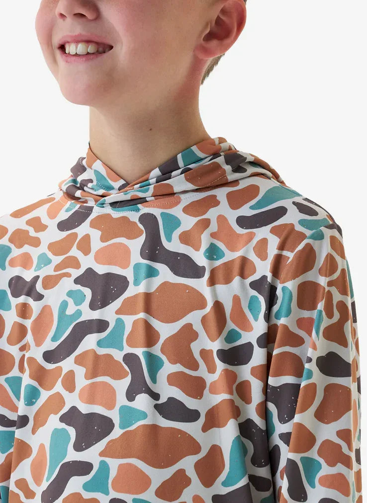 Burlebo Youth Performance Hoodie - Vintage Camo