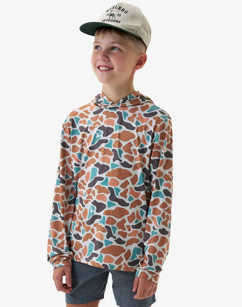 Burlebo Youth Performance Hoodie - Vintage Camo