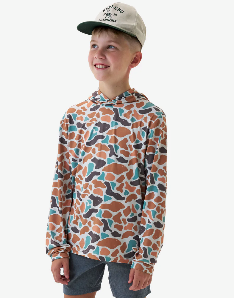 Burlebo Youth Performance Hoodie - Vintage Camo