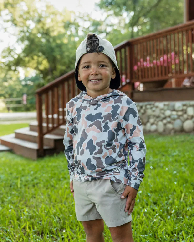 Burlebo Youth Performance Hoodie - Vintage Camo