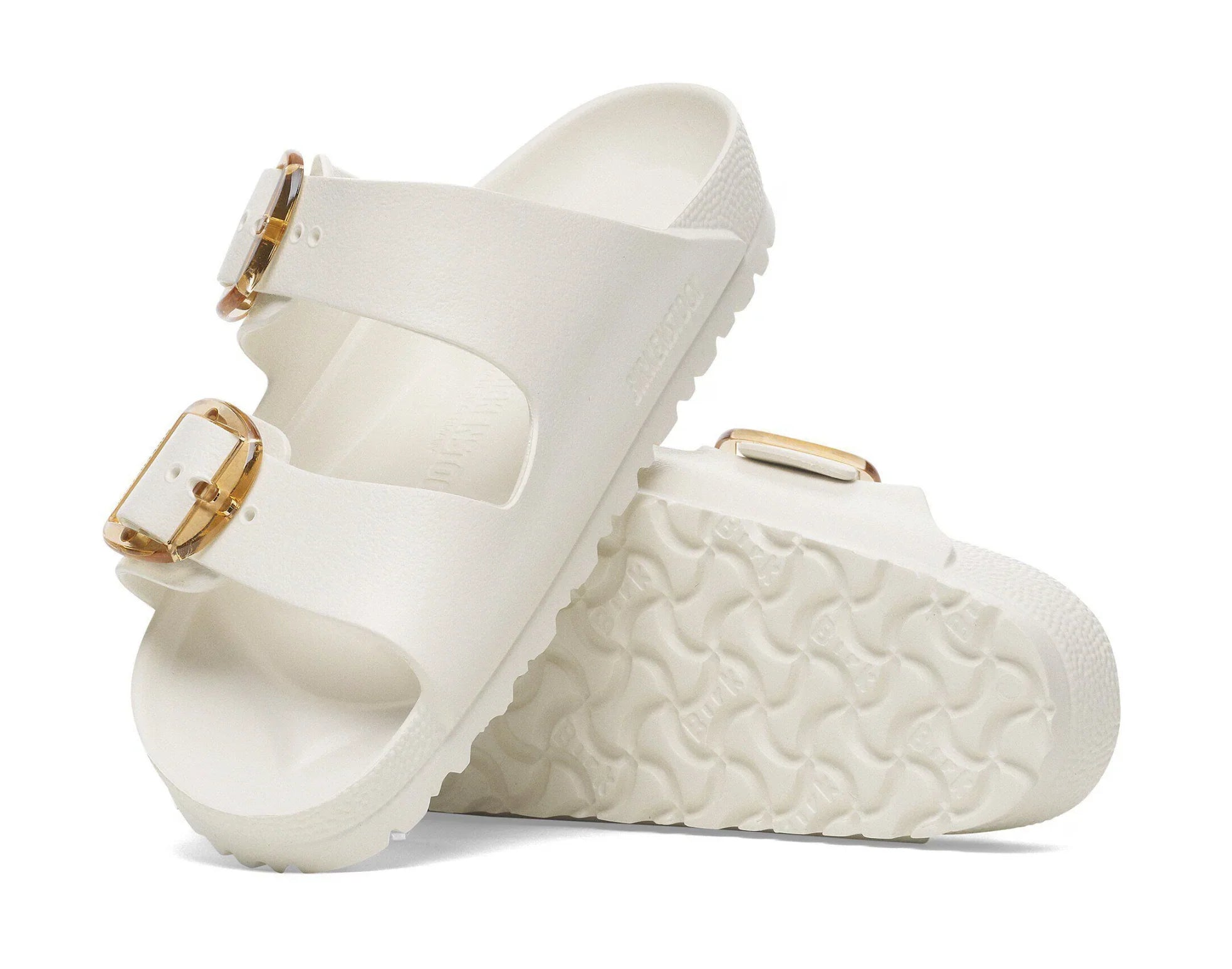 Birkenstock Unisex Arizona Big Buckle Waterproof Flat Sandal- White