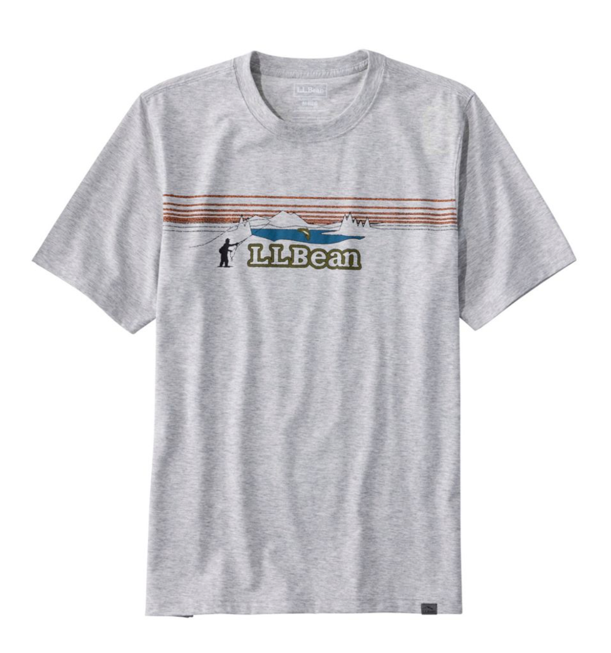 LL Bean Men's Technical Fishing Graphic Tees, Short-Sleeve