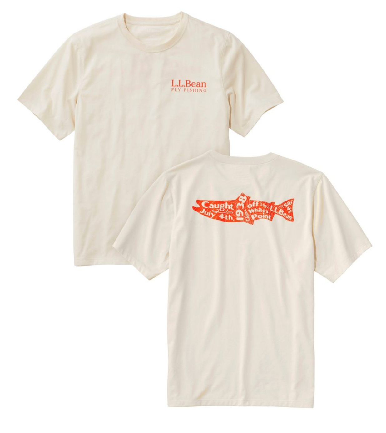 LL Bean Men's Technical Fishing Graphic Tees, Short-Sleeve