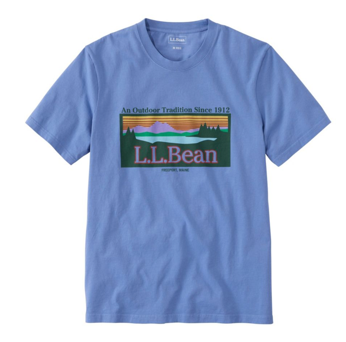 LL Bean Men's Sunwashed Tee, Short-Sleeve, Graphic