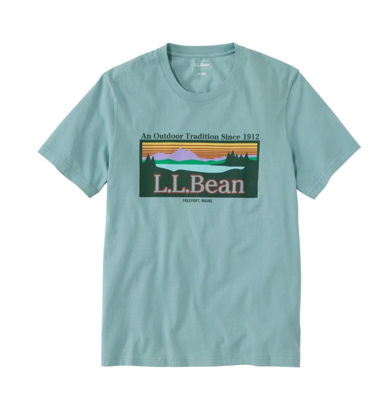 LL Bean Men's Sunwashed Tee, Short-Sleeve, Graphic